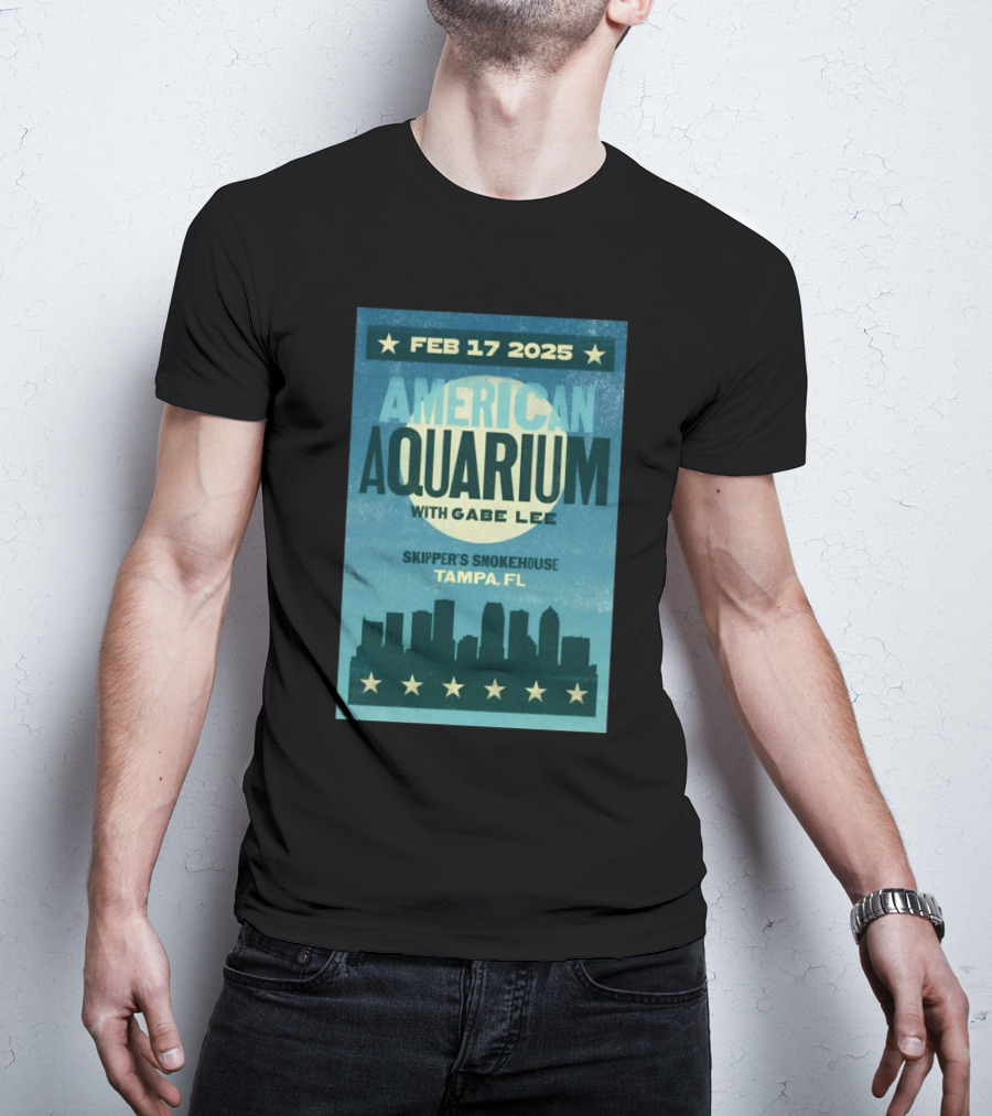American Aquarium With Gabe Lee Feb 17, 2025 Skipper's Smokehouse Tampa FL T-Shirt