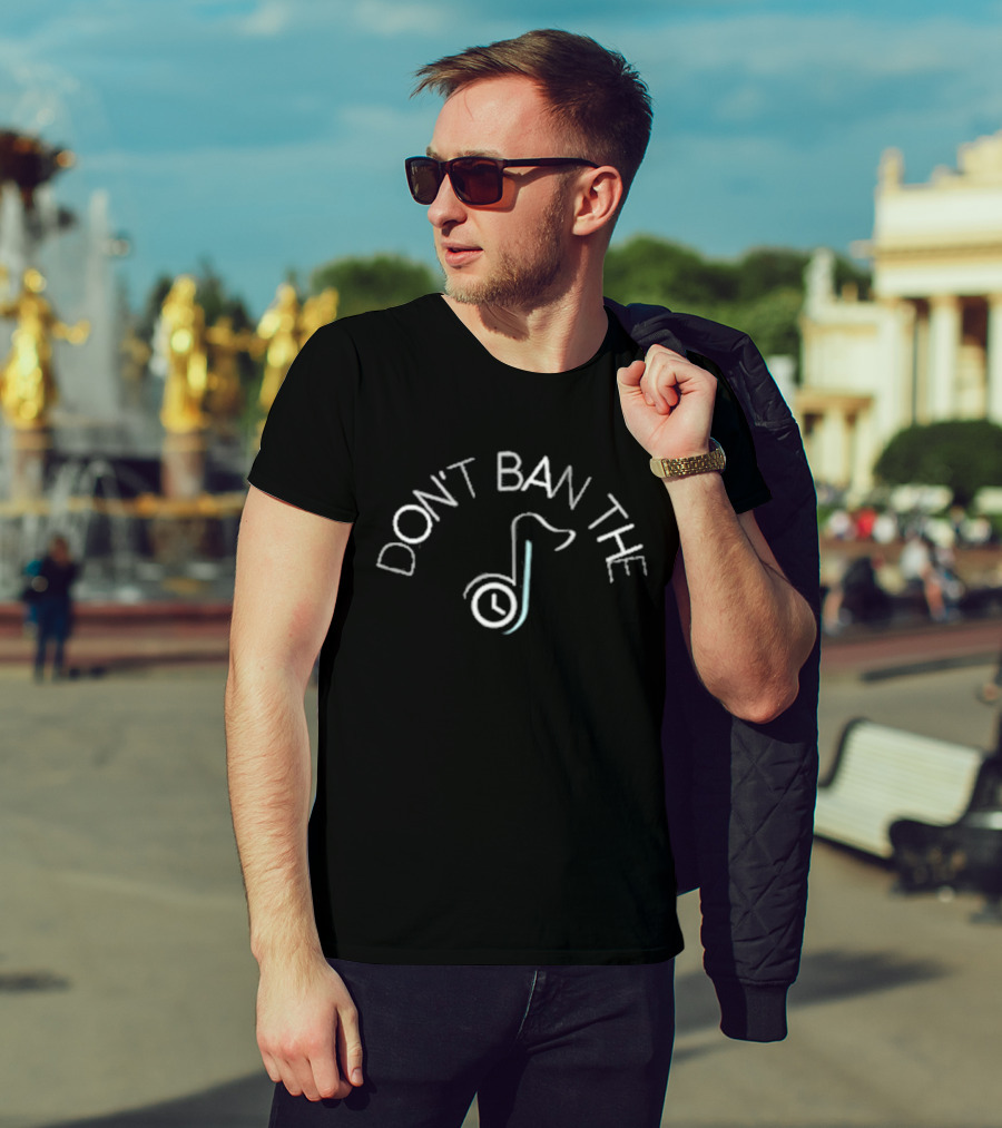 DON'T BAN THE TIKTOK CLOCK LOGO 2025 T-Shirt