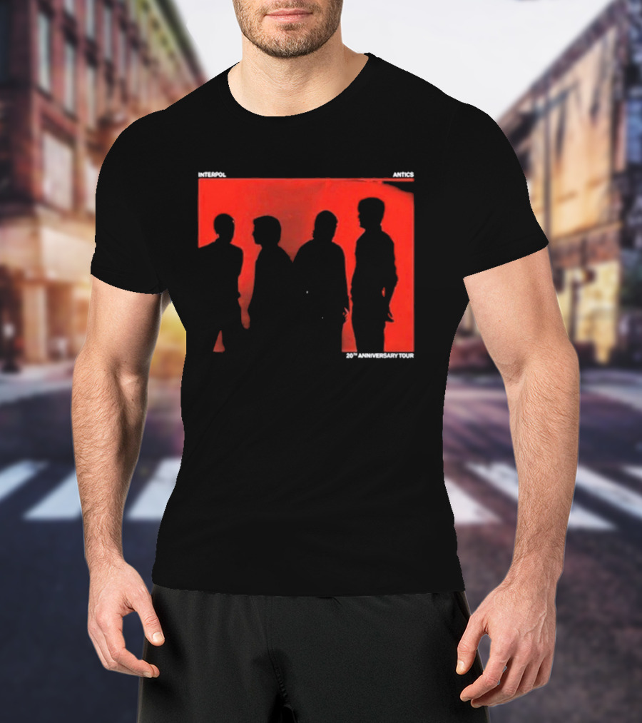 Interpol Antics 20th Anniversary Tour Silhouettes T-Shirt