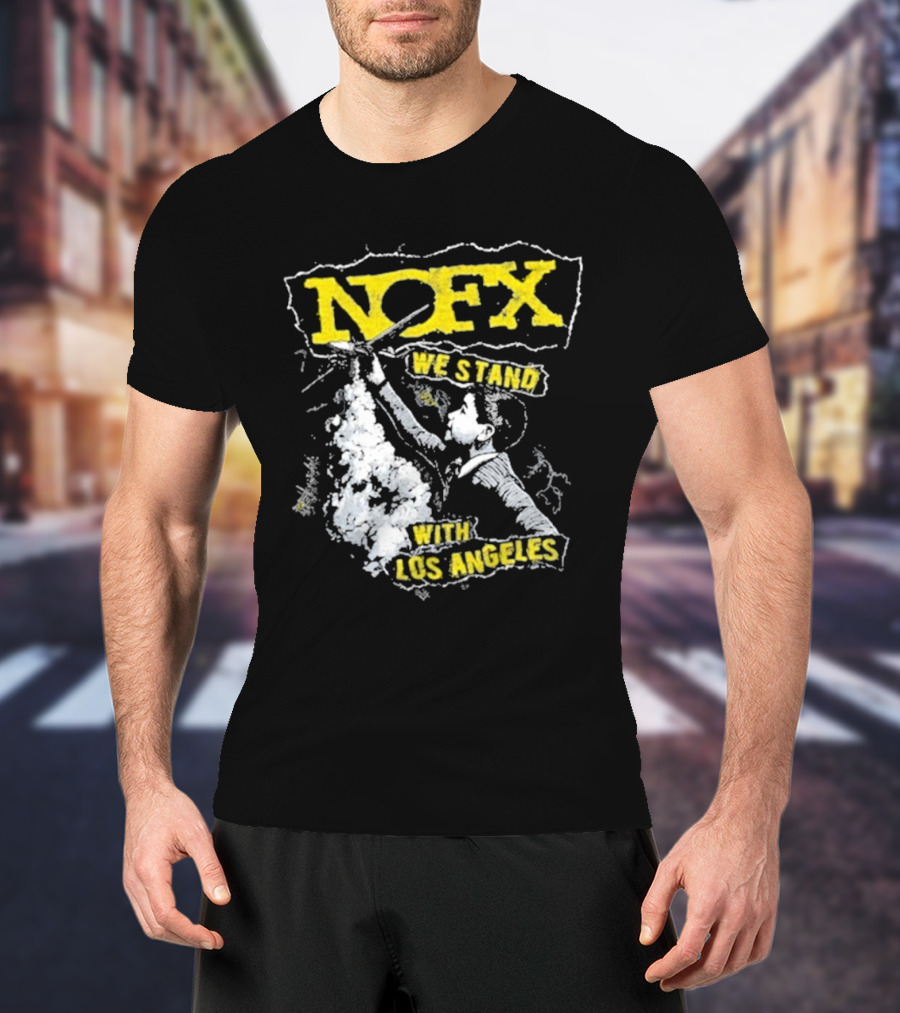 NOFX We Stand With Los Angeles Fire Relief Sebas Theriault T-Shirt