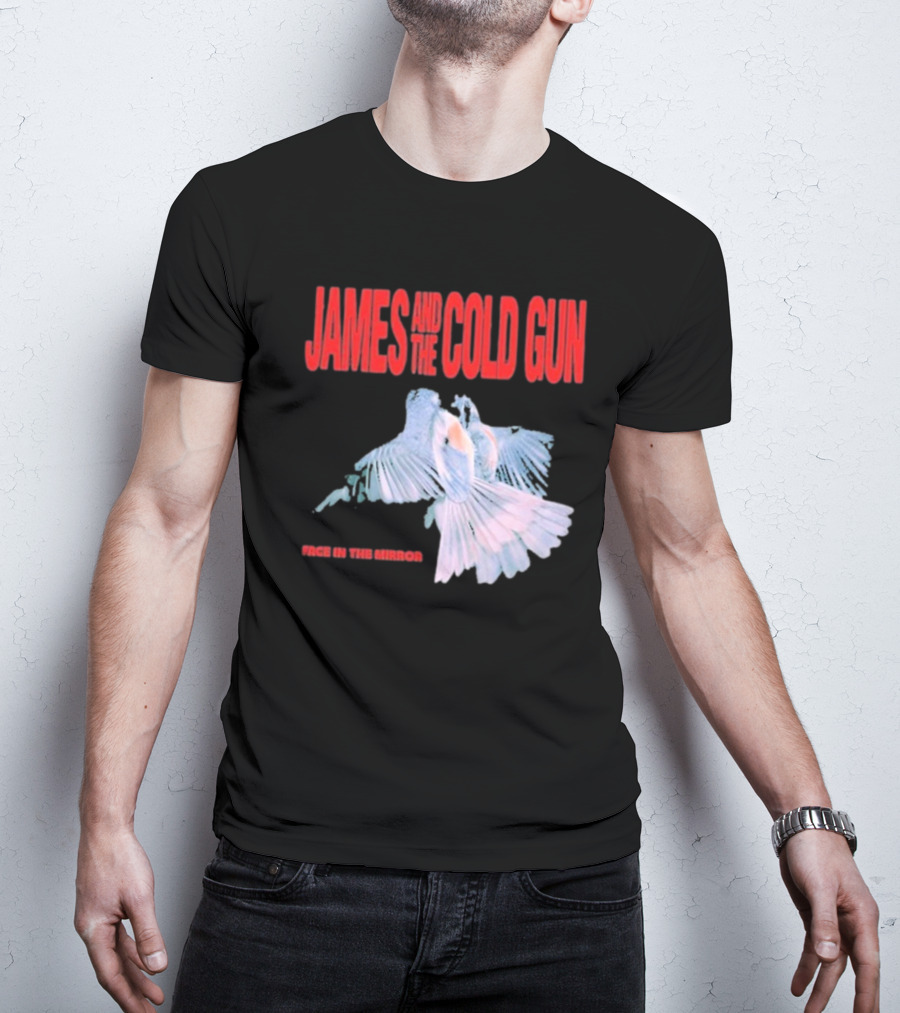 James And The Cold Gun Face In The Mirror Birds Image T-Shirt