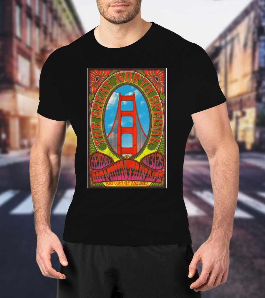 The Great North Special San Francisco Bottom Of The Hill Featuring Moontraps January 31 2025 T-Shirt