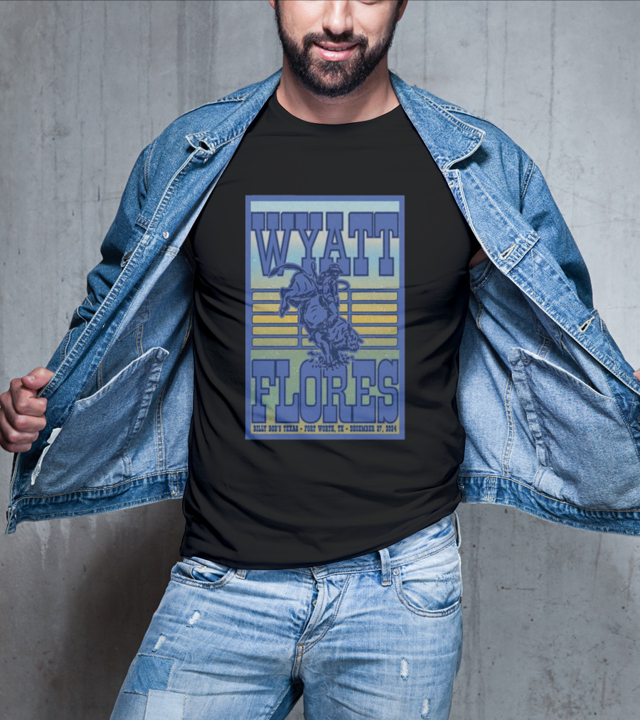 Wyatt Flores December 27 2024 Billy Bob’s Texas Fort Worth Rodeo T-Shirt