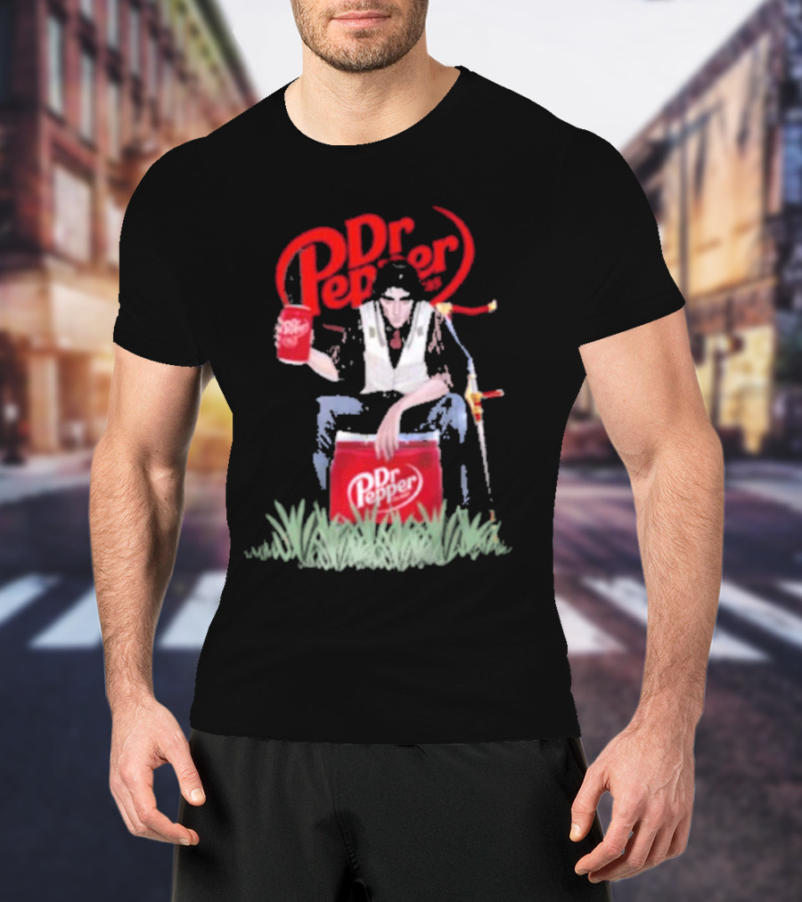 Viktor Season 2 Dr Pepper Warrior Sitting On Dr Pepper Crate T-Shirt