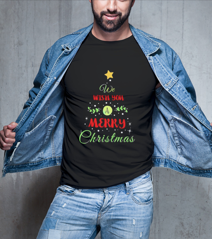 We Wish You A Merry Christmas Tree T-Shirt
