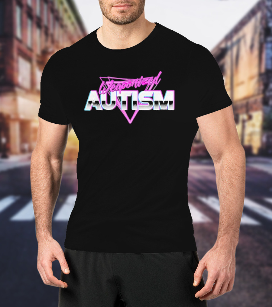 Weaponized Autism 80s Aesthetic Retro Cyberpunk T-Shirt