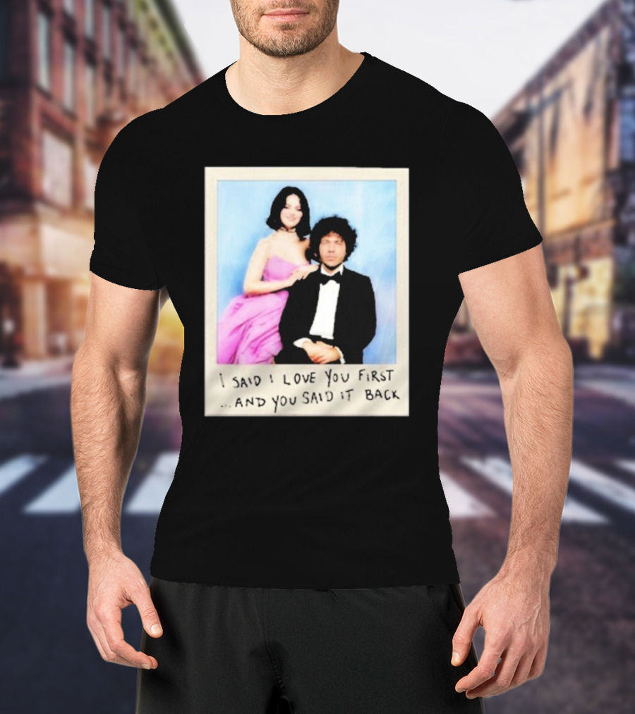 Selena Gomez I Said I Love You First And You Said It Back Polaroid Photo T-Shirt