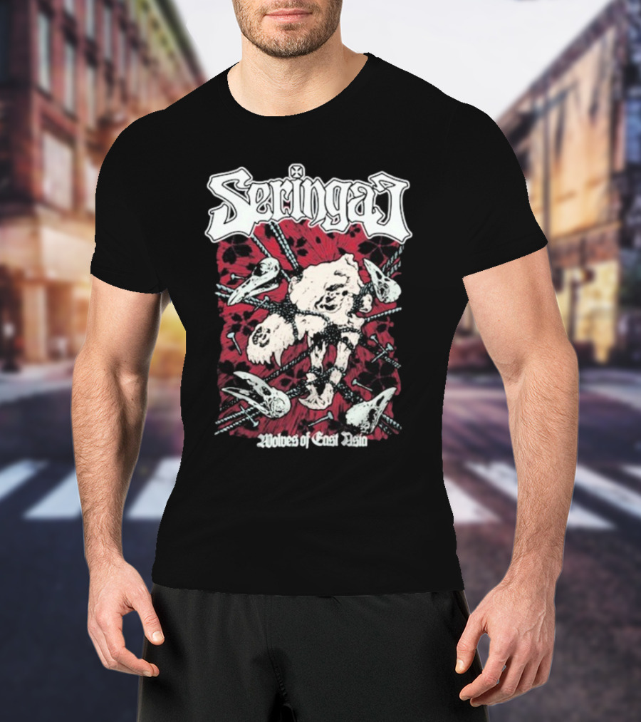 Seringai Wolves Of East Asia Tour 2025 Metal Band Skull And Bones Art T-Shirt