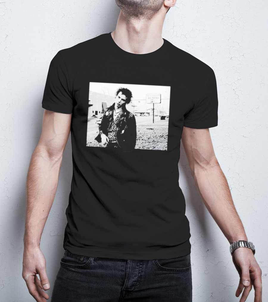 Sex Pistols Babylon Sid Vicious Street Scene Retro Punk Style T-Shirt