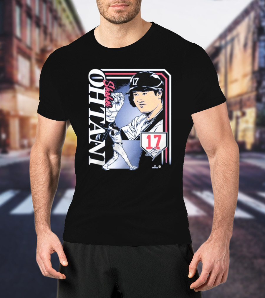 Shohei Ohtani #17 Signature Collage Los Angeles Dodgers T-Shirt