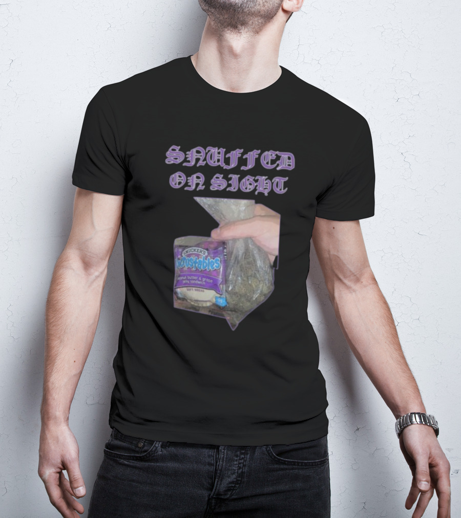 Uncrustables Snuffed On Sight Peanut Butter Grape Smucker’s Sandwich T-Shirt