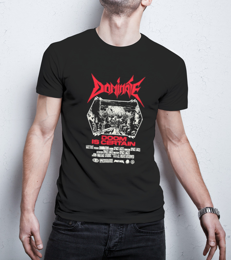 Dominate Doom Is Certain Tour 2023 Space Laces Special Guest T-Shirt