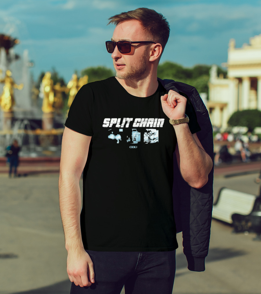 Split Chain Motionblur Exploring Futuristic Machinery And Abstract Dynamics T-Shirt