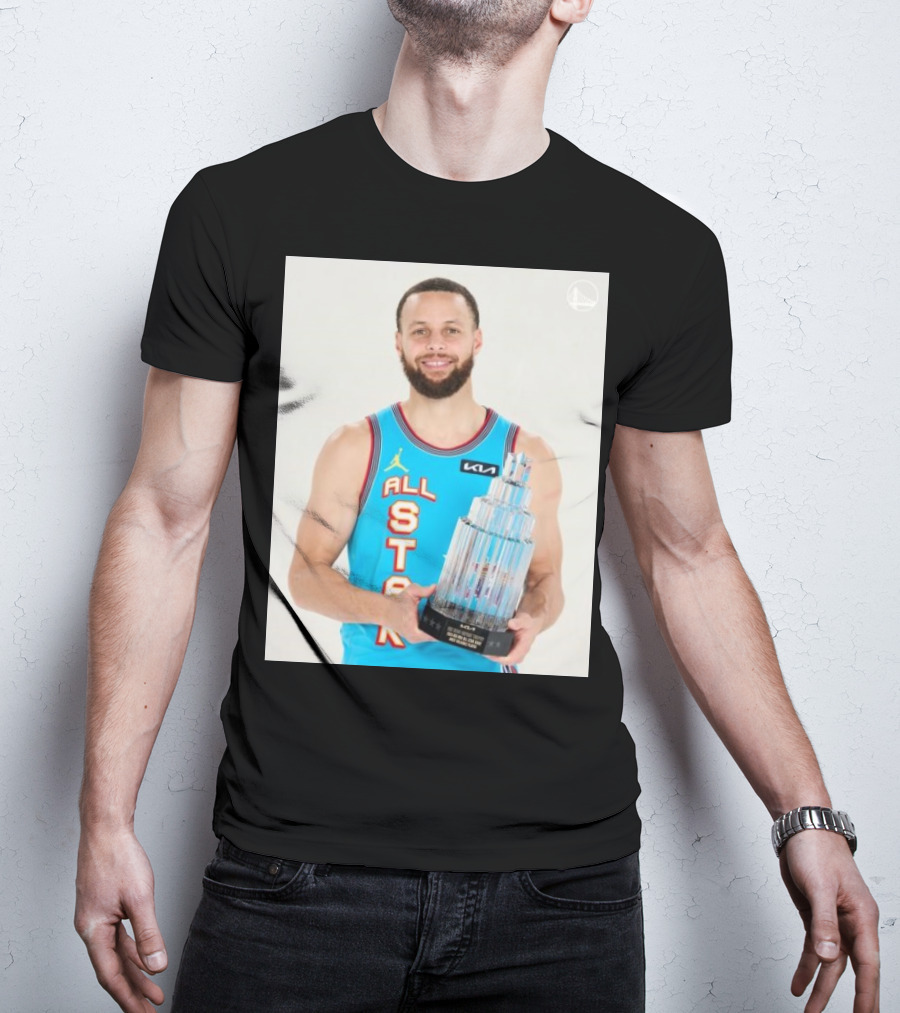 Stephen Curry MVP NBA All-Star Game 2025 Trophy Winner KIA Jordan Basketball T-Shirt