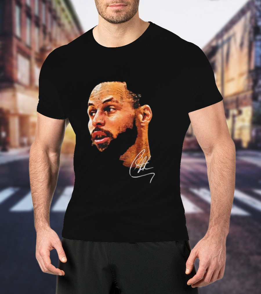 Stephen Curry NBA Big Face Signature T-Shirt