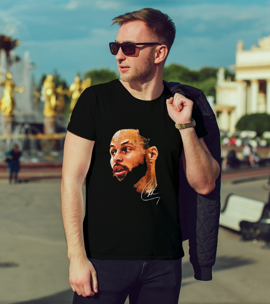 Stephen Curry NBA Big Face Signature T-Shirt