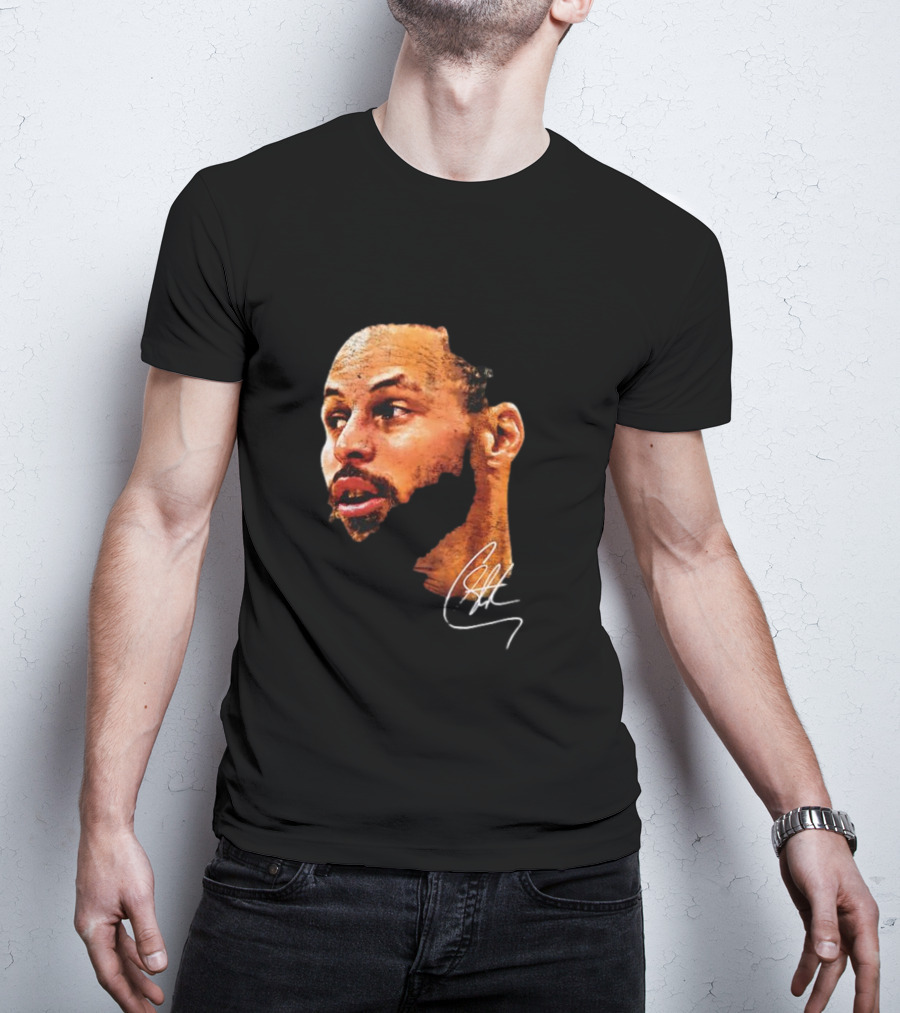 Stephen Curry NBA Big Face Signature T-Shirt