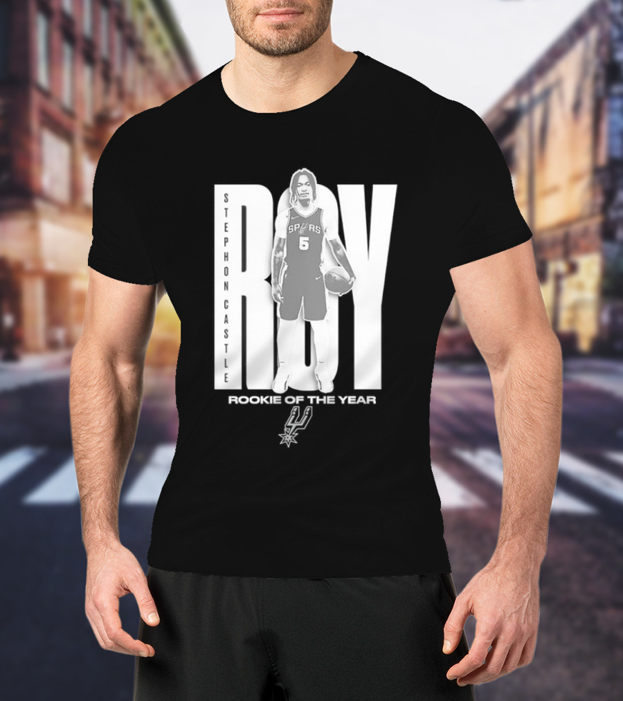 Stephon Castle San Antonio Spurs 2025 ROTY Prediction NBA Rookie Of The Year T-Shirt
