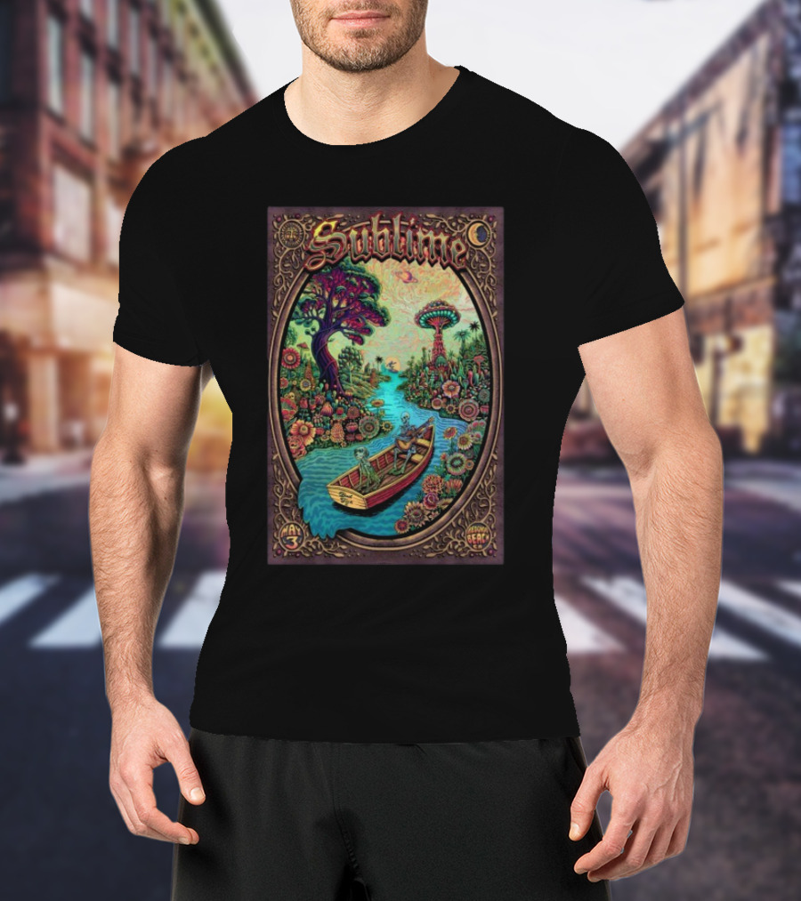 Sublime BeachLife Redondo Beach CA May 3 2025 Tour Psychedelic Artwork T-Shirt