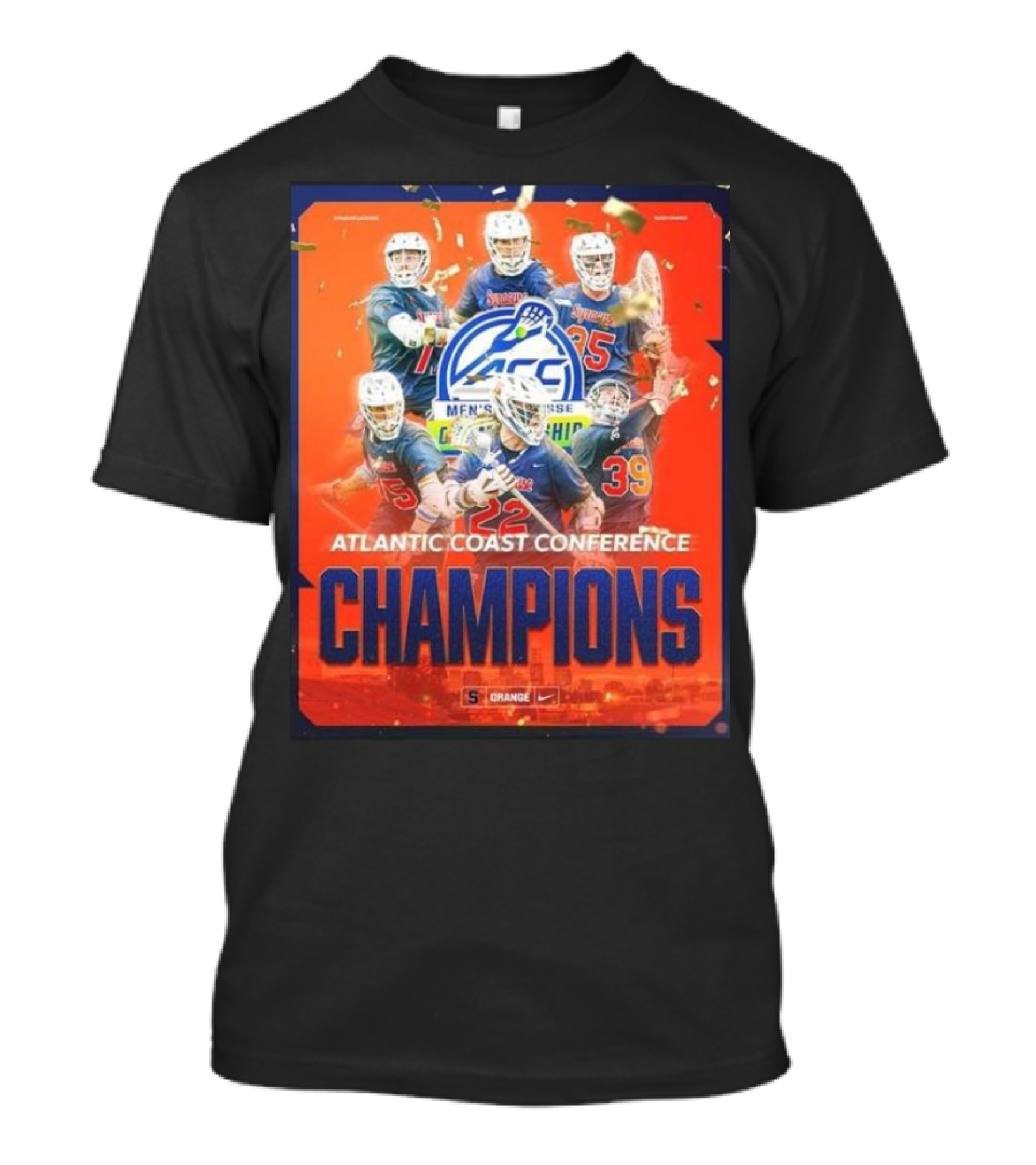 Syracuse Orange Men’s Lacrosse Atlantic Coast Conference Champions 2025 T-Shirt