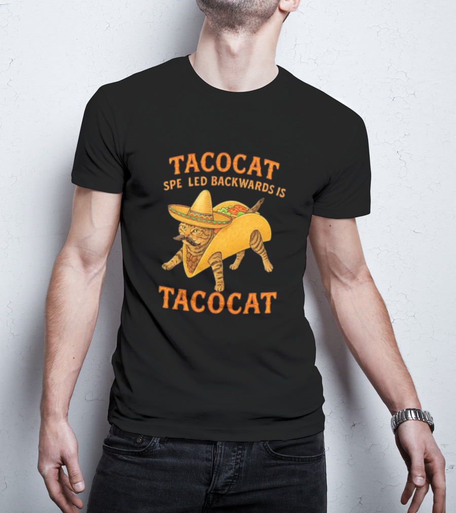 Taco Cat Sombrero Palindrome Humor T-Shirt