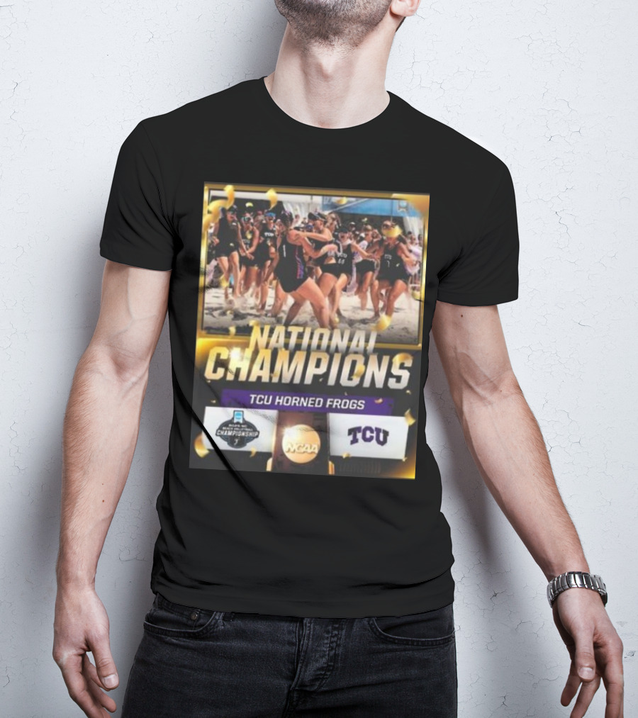 TCU Horned Frogs National Champions NCAA Women’s Beach Volleyball 2025 T-Shirt