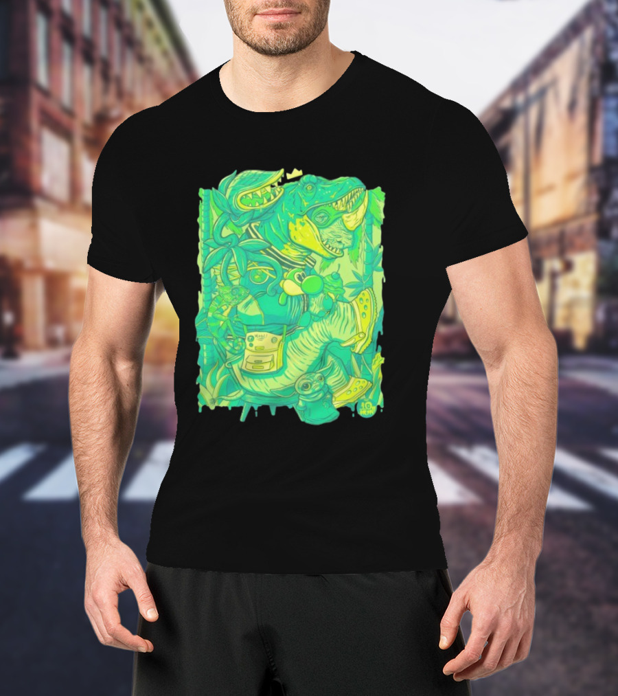 Ten Hundred Green Rhino 10 Hun Adventure T-Shirt