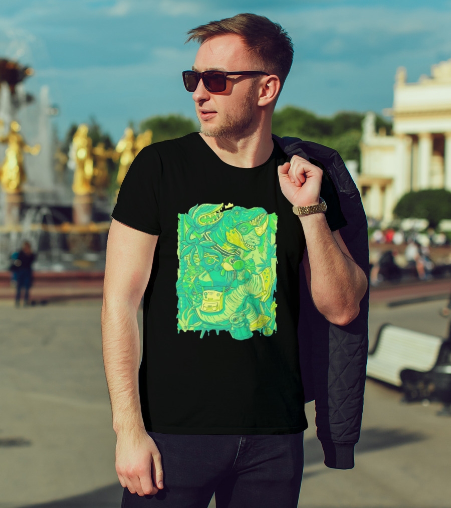 Ten Hundred Green Rhino 10 Hun Adventure T-Shirt