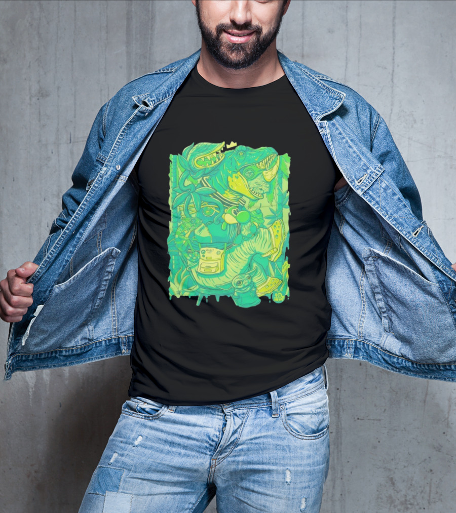 Ten Hundred Green Rhino 10 Hun Adventure T-Shirt