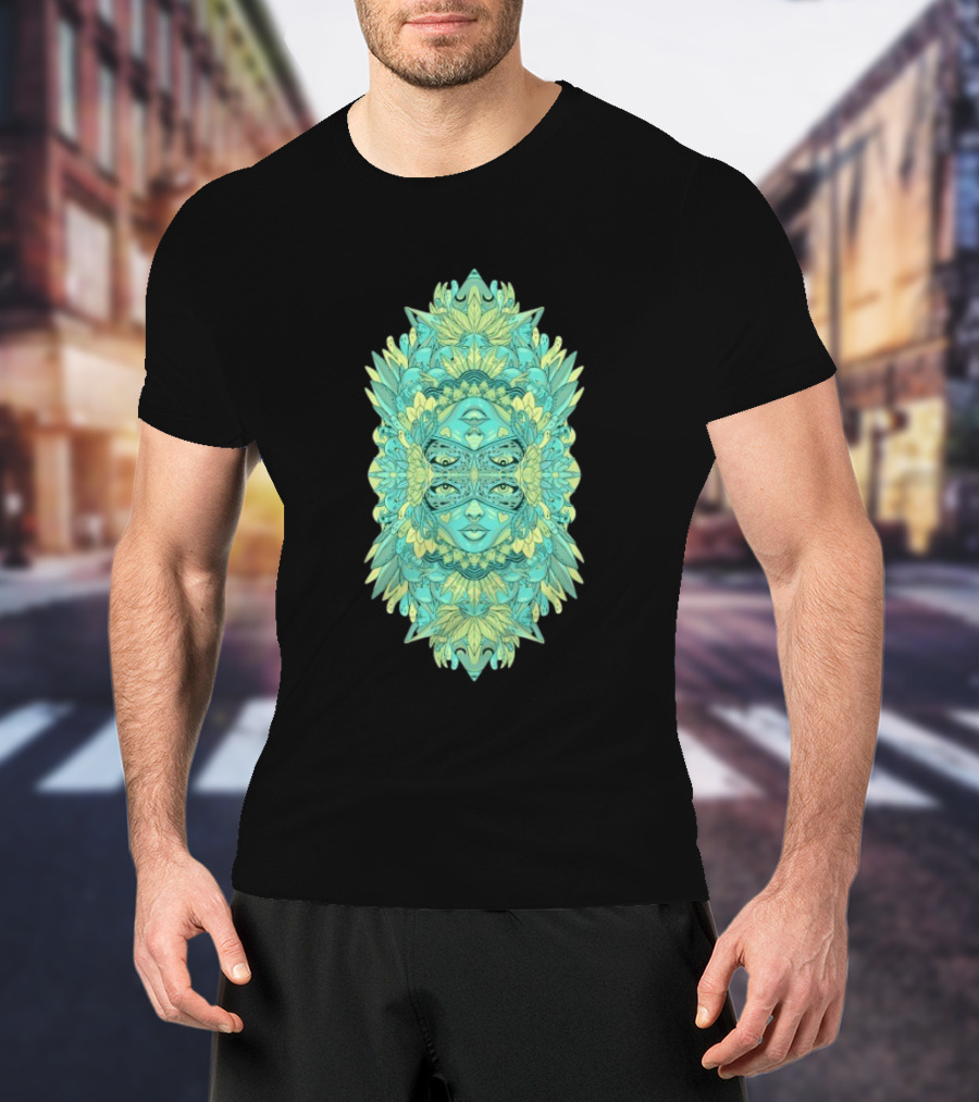 Ten Hundred Reflect Kaleidoscopic Faces Symmetrical Nature T-Shirt