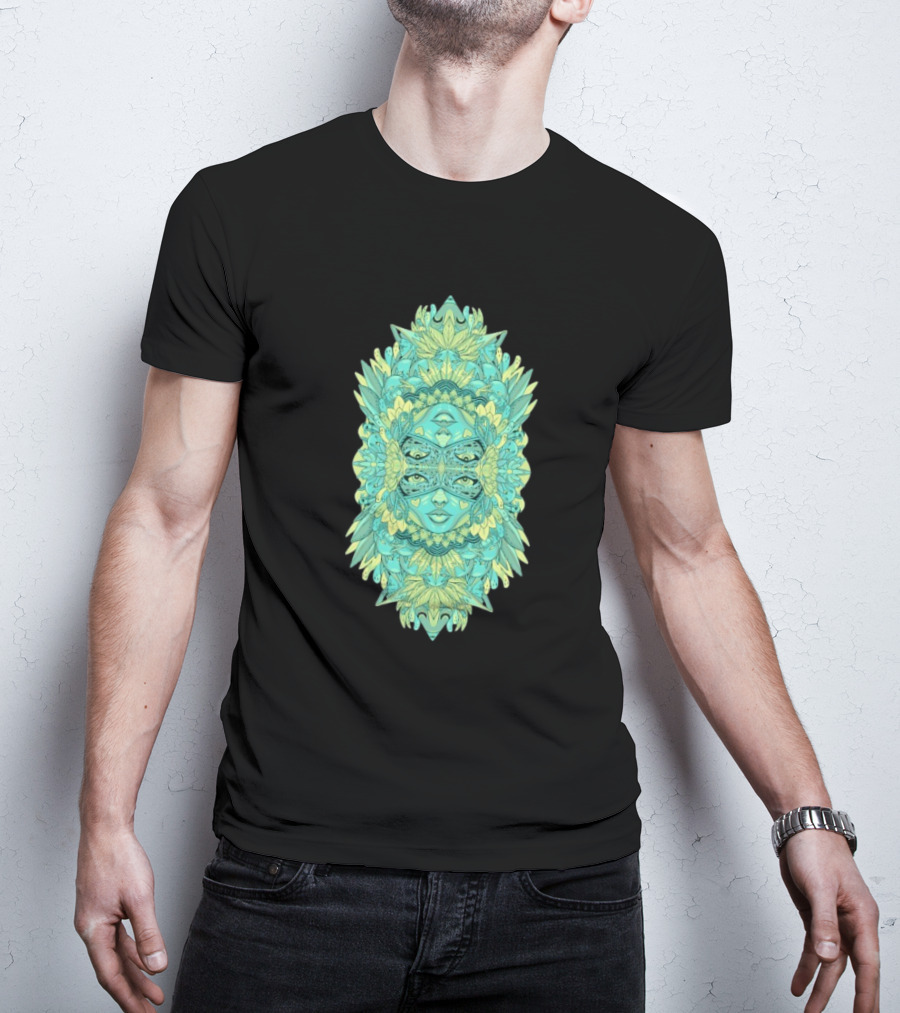 Ten Hundred Reflect Kaleidoscopic Faces Symmetrical Nature T-Shirt