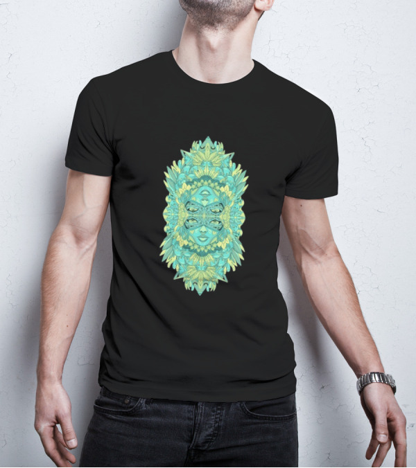Ten Hundred Reflect Kaleidoscopic Faces Symmetrical Nature T-Shirt