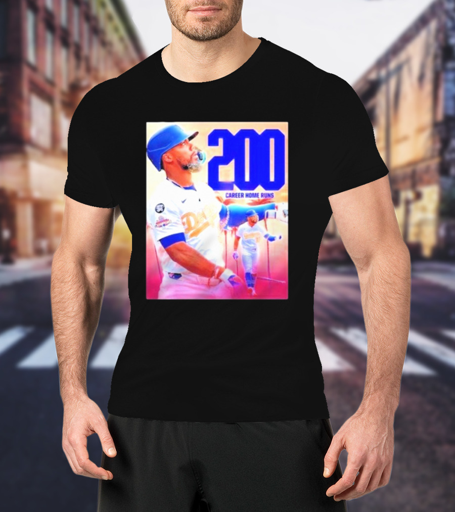 Los Angeles Dodgers Teoscar Hernandez 200 Career Home Runs T-Shirt