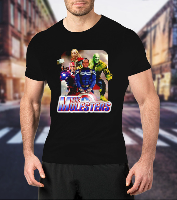 The Molesters Avengers Parody 2025 Captain America Iron Man Thor Hulk T-Shirt