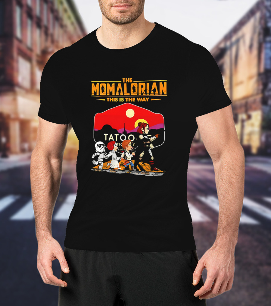 The Momalorian This Is The Way Tatooine Cartoon Adventure T-Shirt