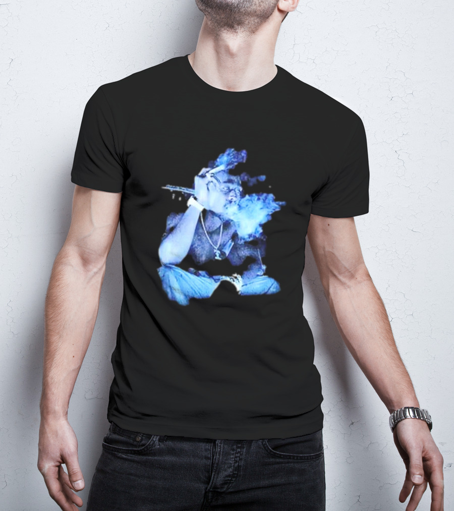Tupac Shakur 2Pac Remember Me Smoke Album Cover Imagery T-Shirt