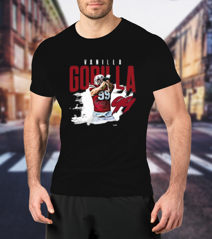 Vanilla Gorilla 99 Football Player T-Shirt