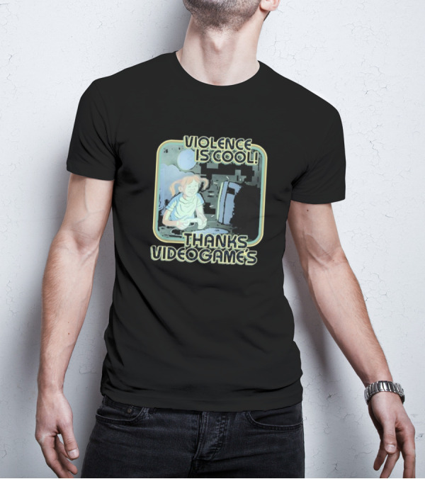 Violence Is Cool Thanks Videogame's Retro Gamer Moonlight Adventure T-Shirt