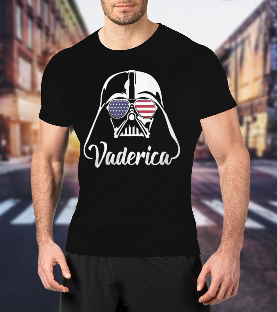 Vaderica Darth Vader American Flag Sunglasses T-Shirt
