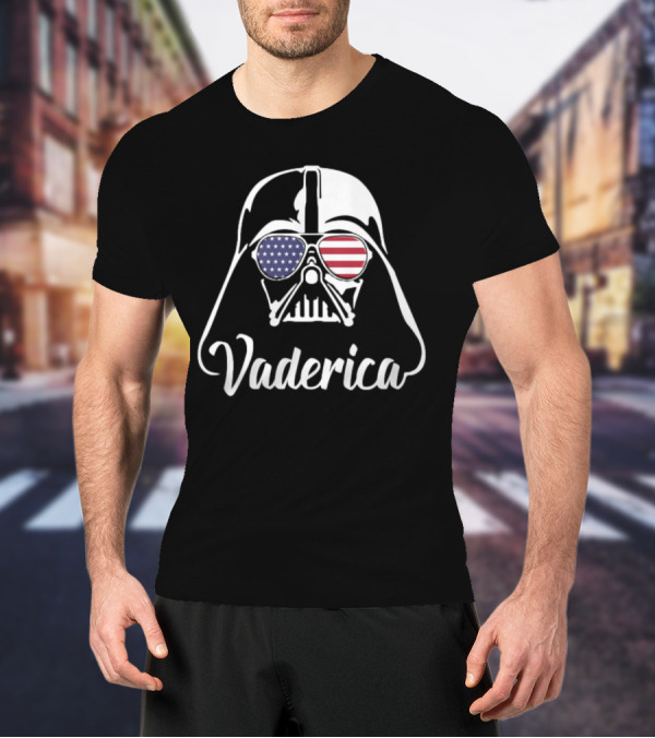 Vaderica Darth Vader American Flag Sunglasses T-Shirt