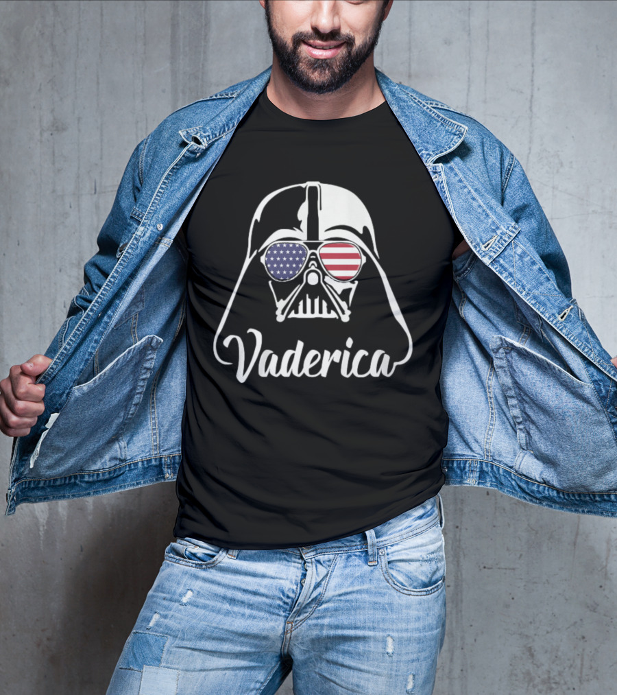 Vaderica Darth Vader American Flag Sunglasses T-Shirt