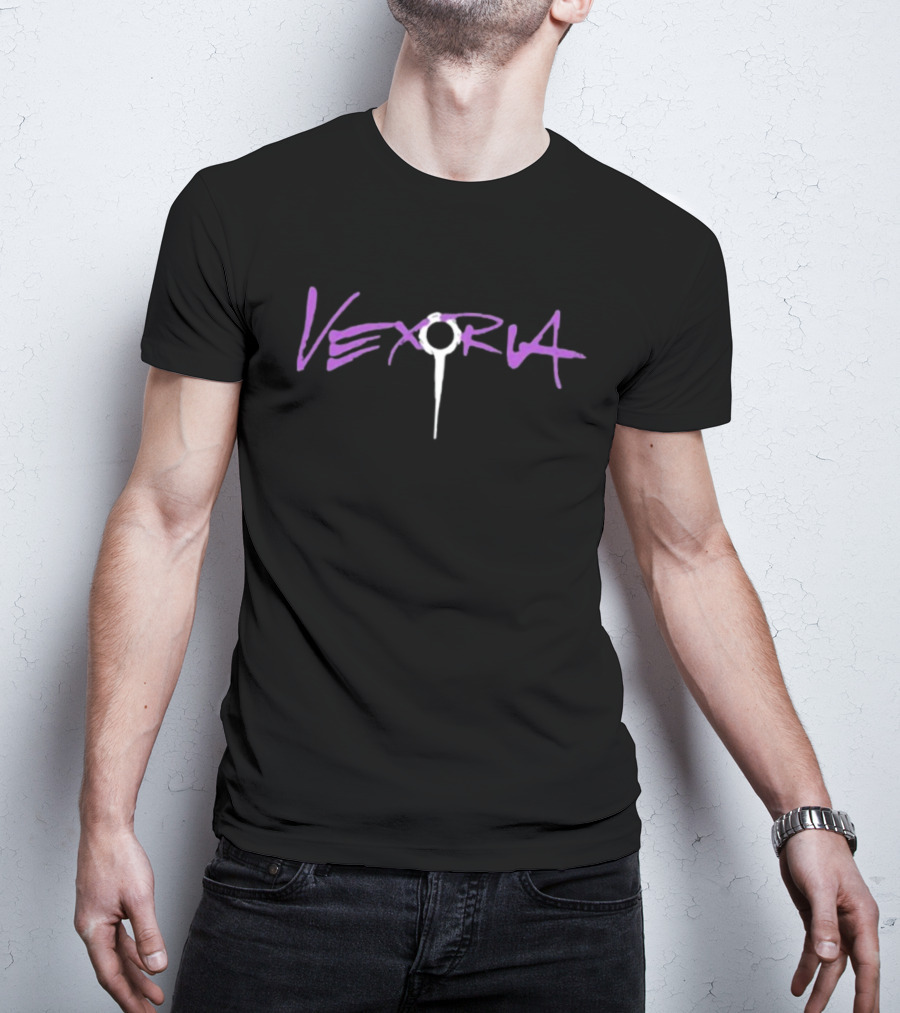 Vexoria Purple Graffiti Text With Key Symbol T-Shirt