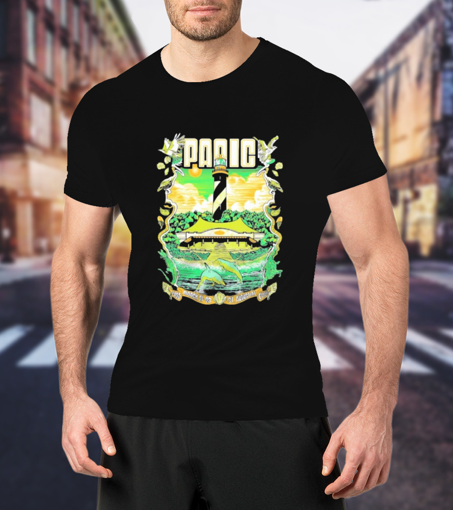 Widespread Panic 2025 St Augustine Lighthouse Dolphins March 21-23 T-Shirt