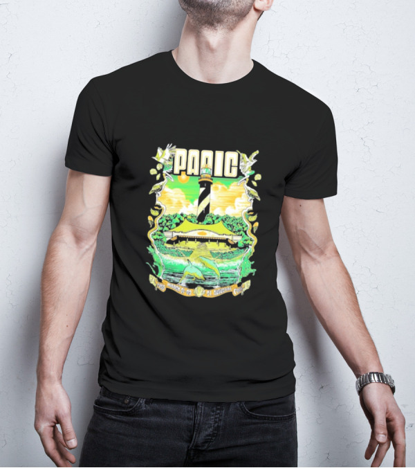 Widespread Panic 2025 St Augustine Lighthouse Dolphins March 21-23 T-Shirt