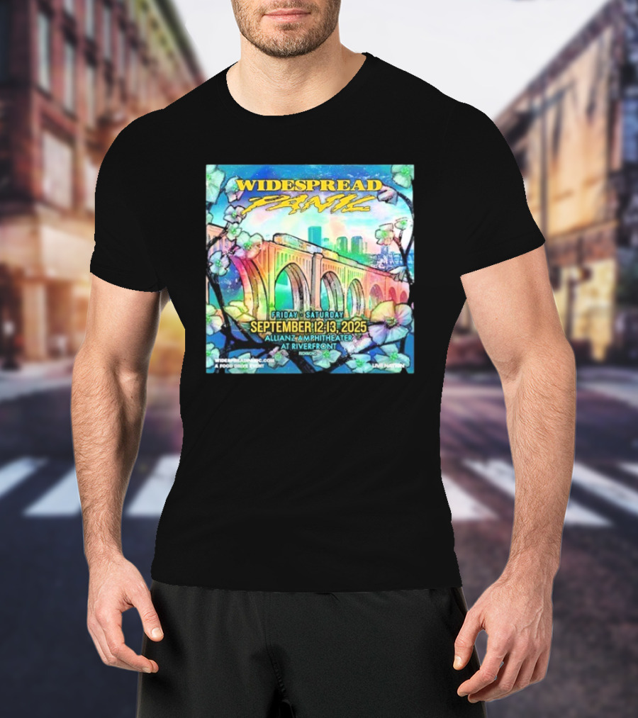 Widespread Panic Show At Allianz Amphitheater In Riverfront Richmond VA On September 12-13 2025 T-Shirt