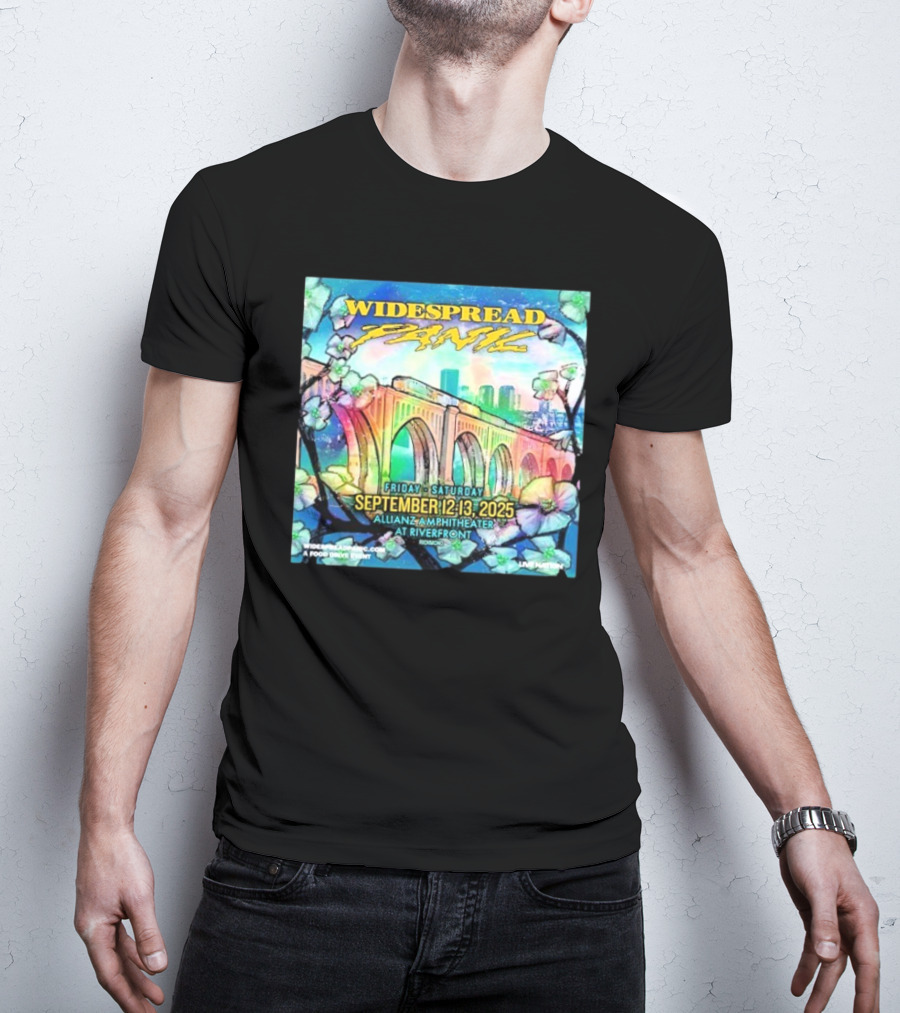Widespread Panic Show At Allianz Amphitheater In Riverfront Richmond VA On September 12-13 2025 T-Shirt