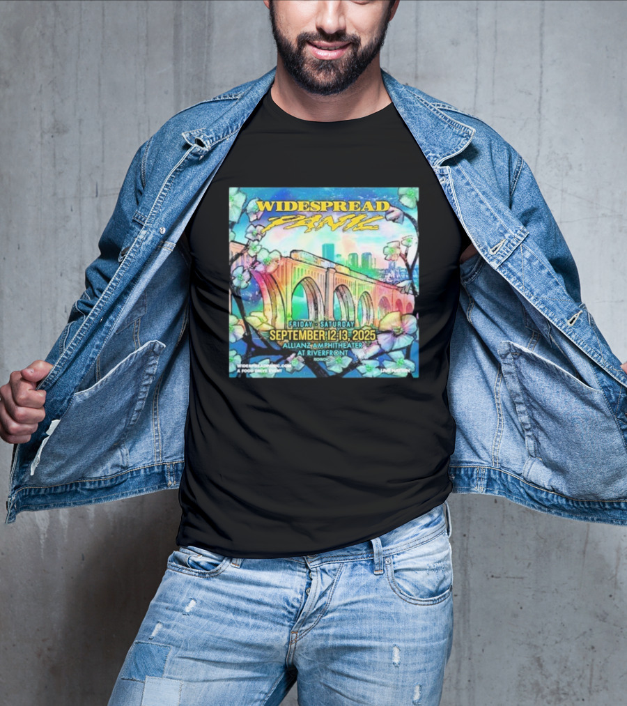 Widespread Panic Show At Allianz Amphitheater In Riverfront Richmond VA On September 12-13 2025 T-Shirt
