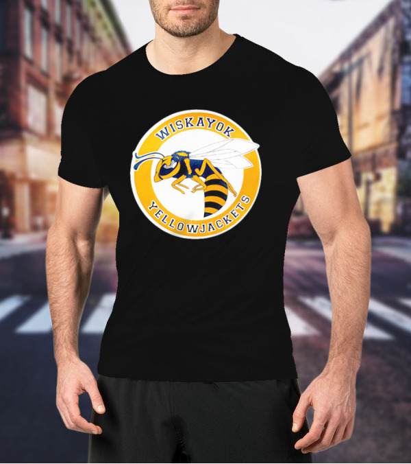 Wiskayok Yellowjackets Buzzing Insect Emblem T-Shirt