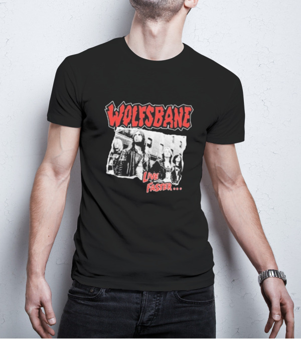 Wolfsbane Live Faster I Was There Photo Collage T-Shirt