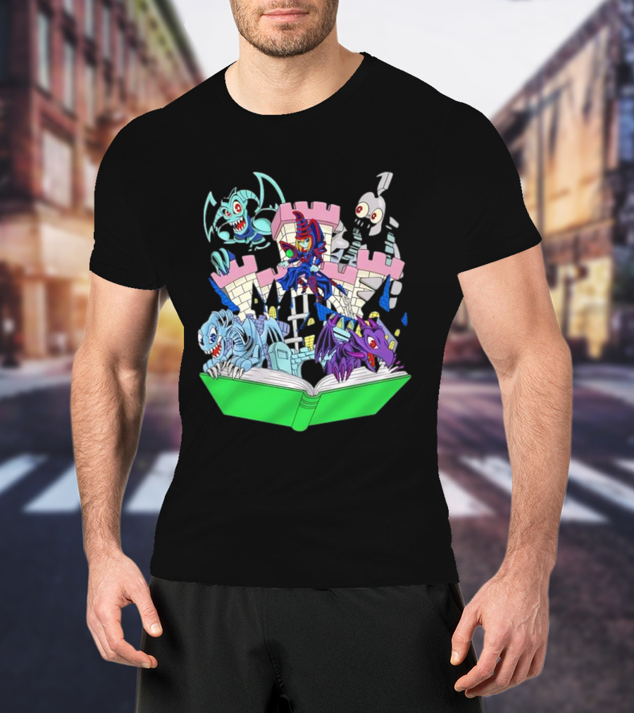 World Of Toons Castle And Creatures From Book T-Shirt